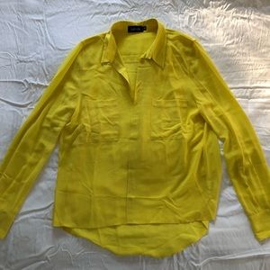 Yellow Long Sleeve Blouse